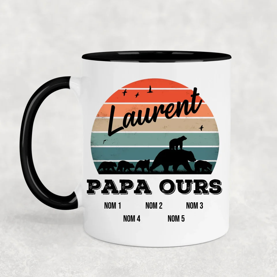 Famille d'ours - Mug personnalisé