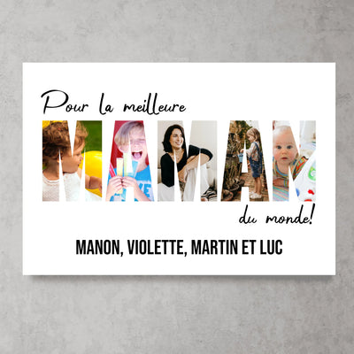 Art de la lettre - Poster personnalisé