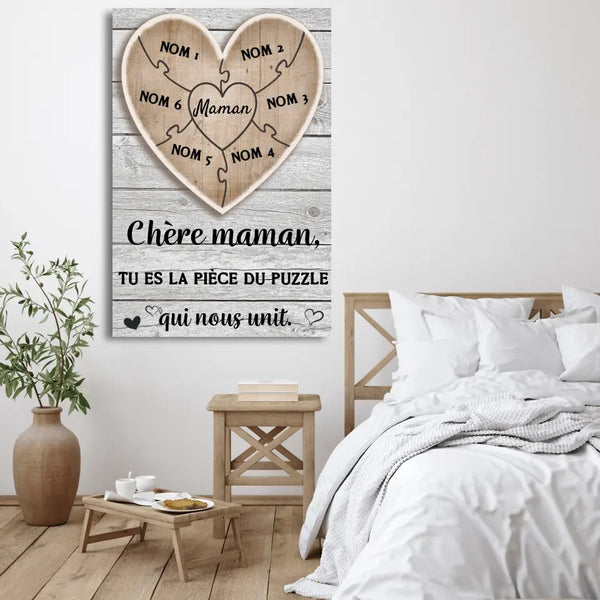 Pièce de puzzle - Toile personnalisée