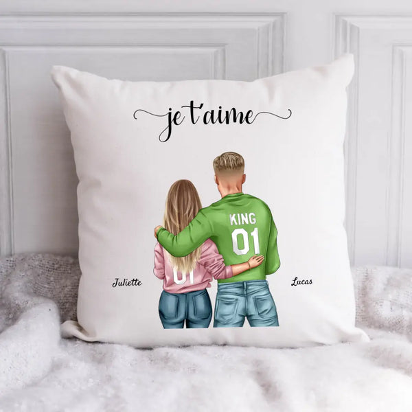 Couple - Coussin personnalisé