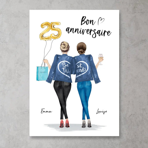 Bon anniversaire - Poster personnalisé