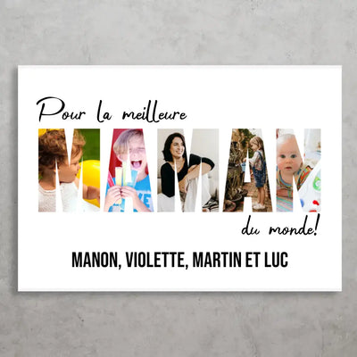 Art de la lettre - Poster personnalisé