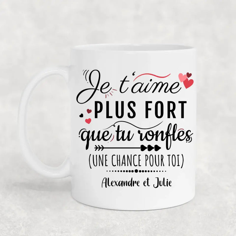 Tu ronfles - Mug personnalisé