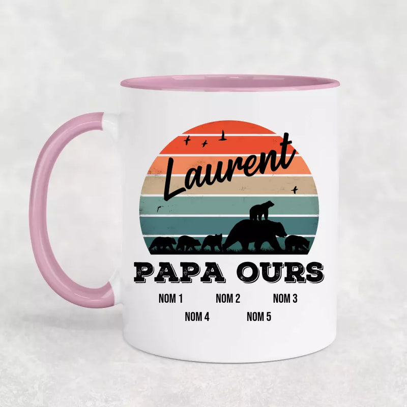 Famille d'ours - Mug personnalisé