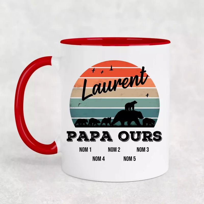 Famille d'ours - Mug personnalisé