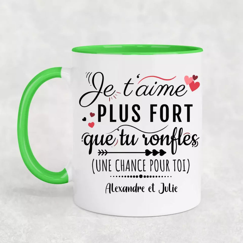 Tu ronfles - Mug personnalisé