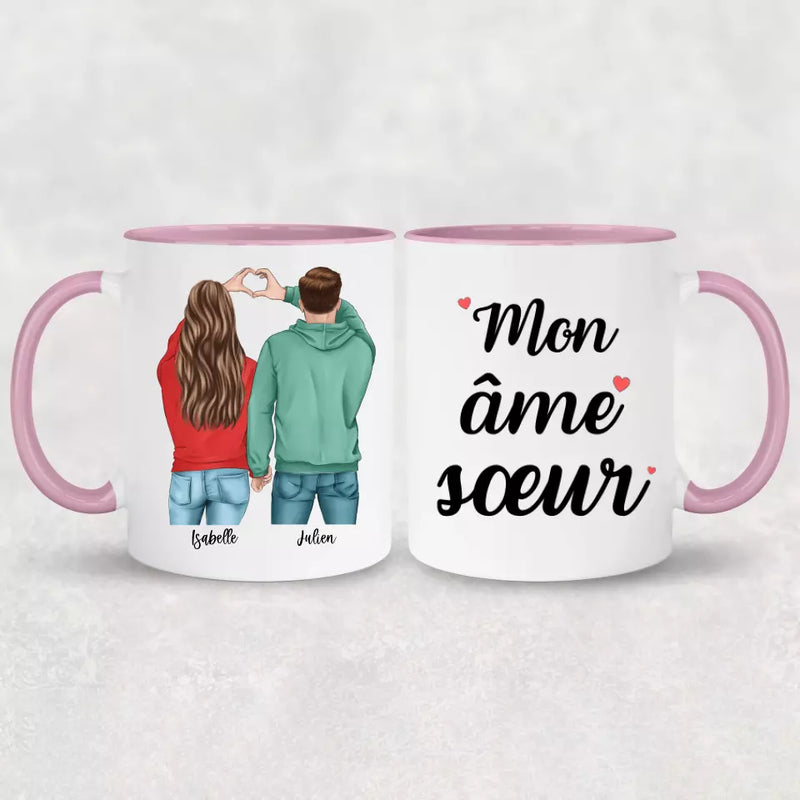 Couple (Cœur) - Mug personnalisé