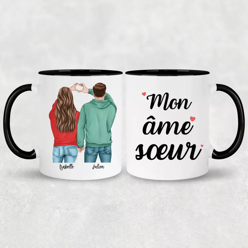 Couple (Cœur) - Mug personnalisé