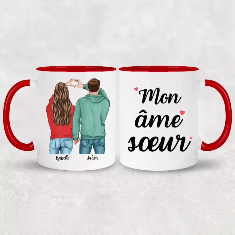 Couple (Cœur) - Mug personnalisé