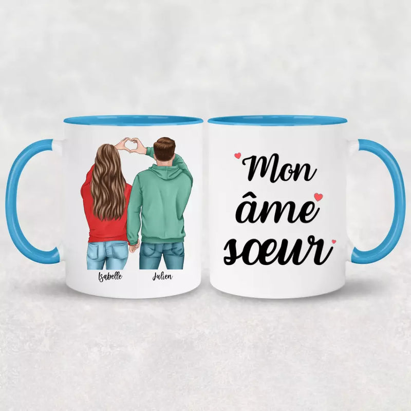 Couple (Cœur) - Mug personnalisé