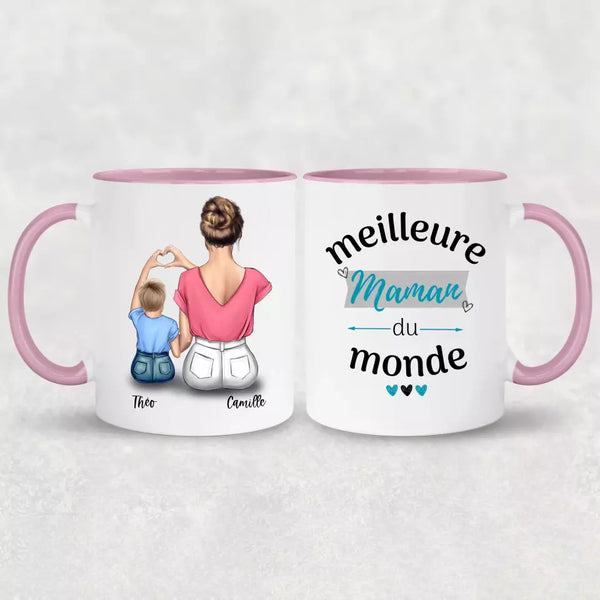 Maman et fils - Mug personnalisé