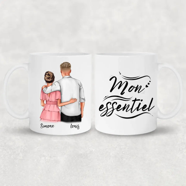 Couple qui s'enlace - Mug personnalisé