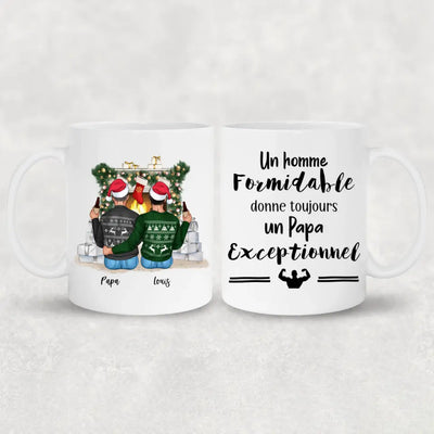 Père et fils - Mug personnalisé