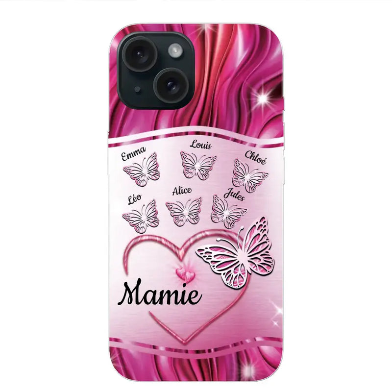 Papillons scintillants - Coque de téléphone personnalisée