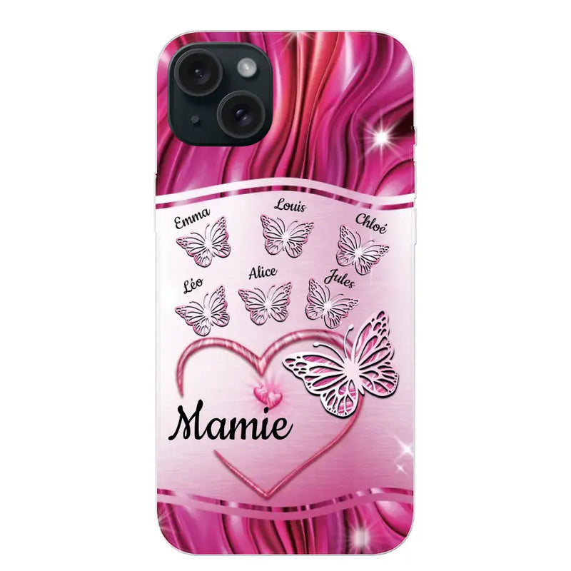 Papillons scintillants - Coque de téléphone personnalisée