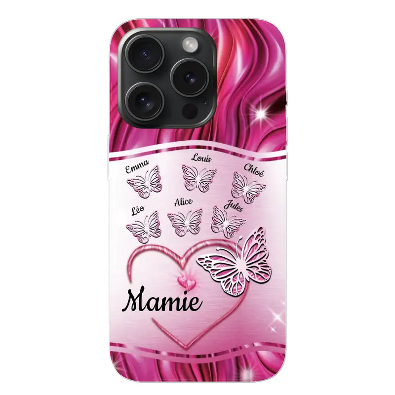 Papillons scintillants - Coque de téléphone personnalisée