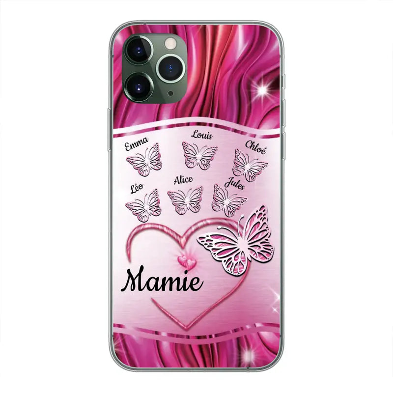 Papillons scintillants - Coque de téléphone personnalisée