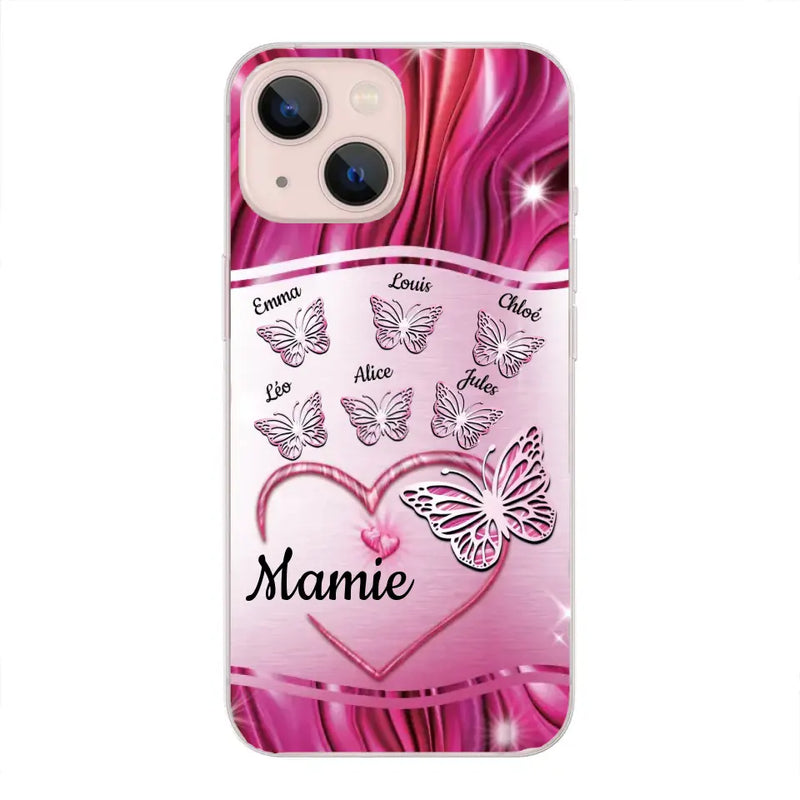 Papillons scintillants - Coque de téléphone personnalisée