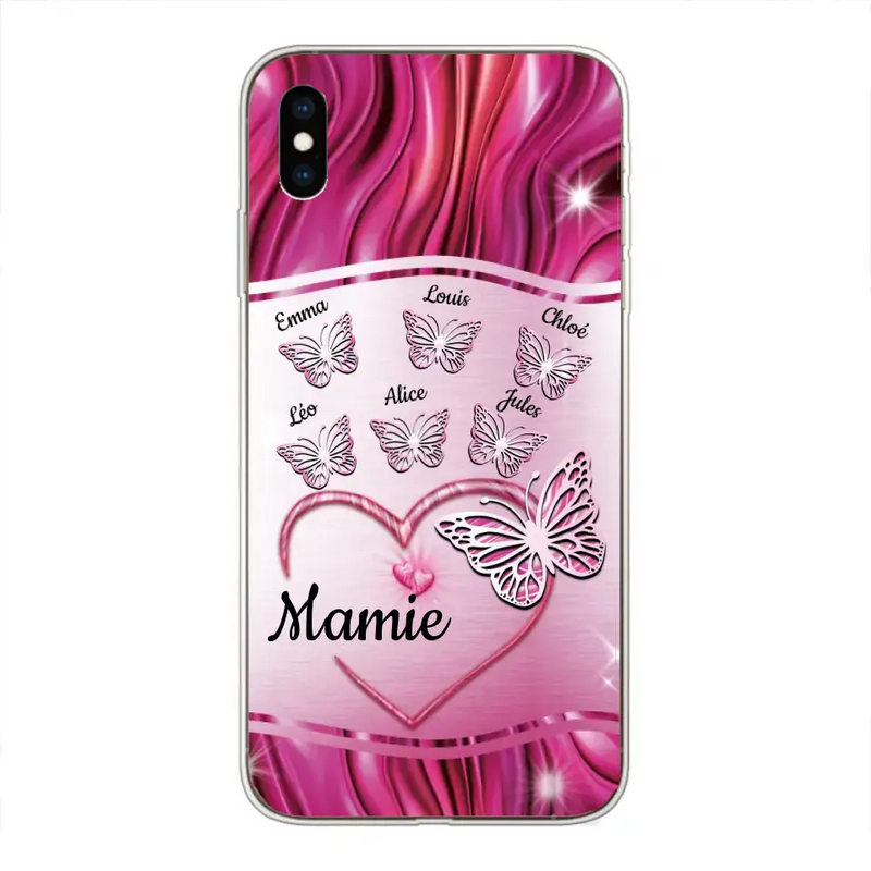 Papillons scintillants - Coque de téléphone personnalisée