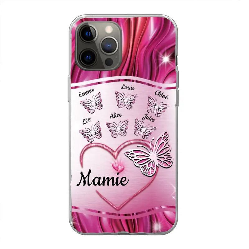 Papillons scintillants - Coque de téléphone personnalisée