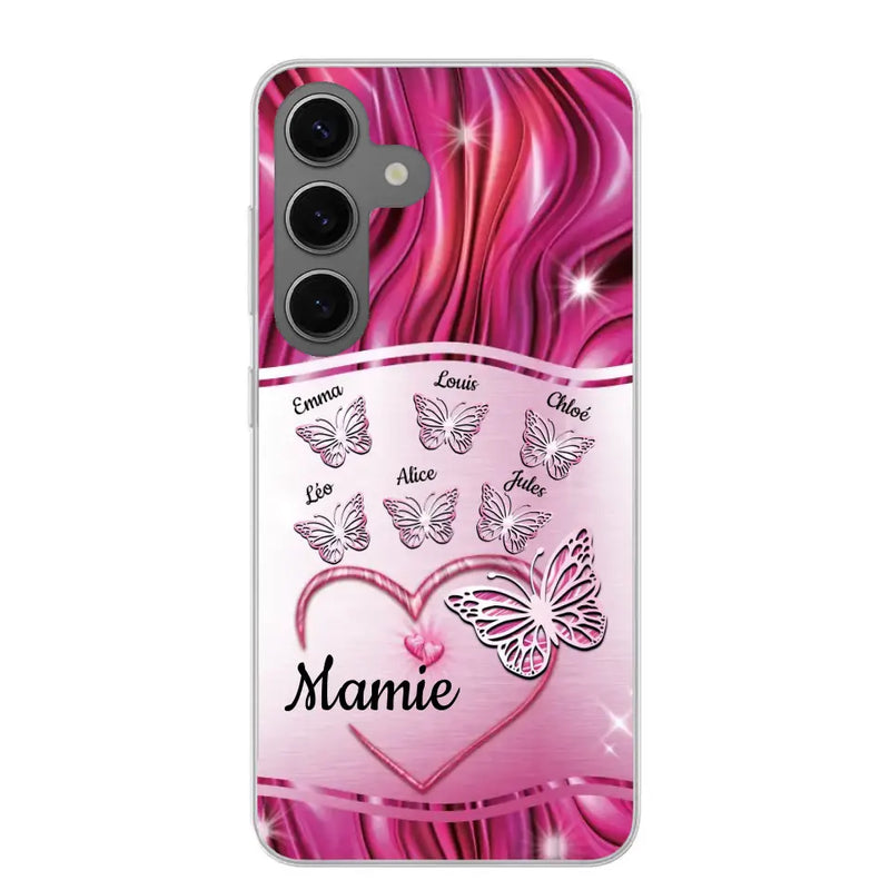 Papillons scintillants - Coque de téléphone personnalisée