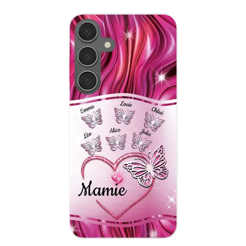 Papillons scintillants - Coque de téléphone personnalisée