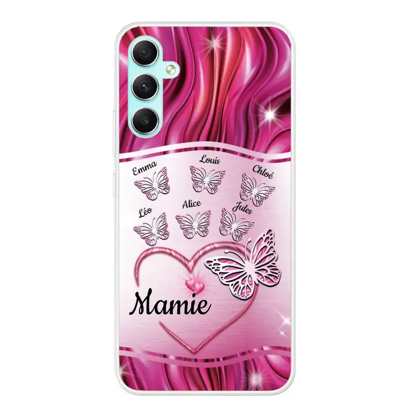 Papillons scintillants - Coque de téléphone personnalisée