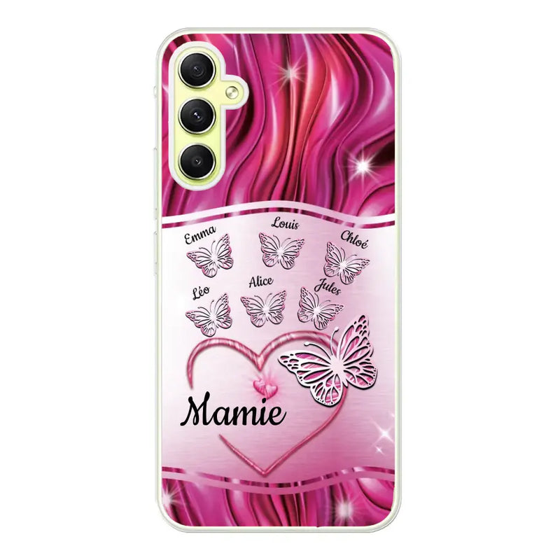 Papillons scintillants - Coque de téléphone personnalisée