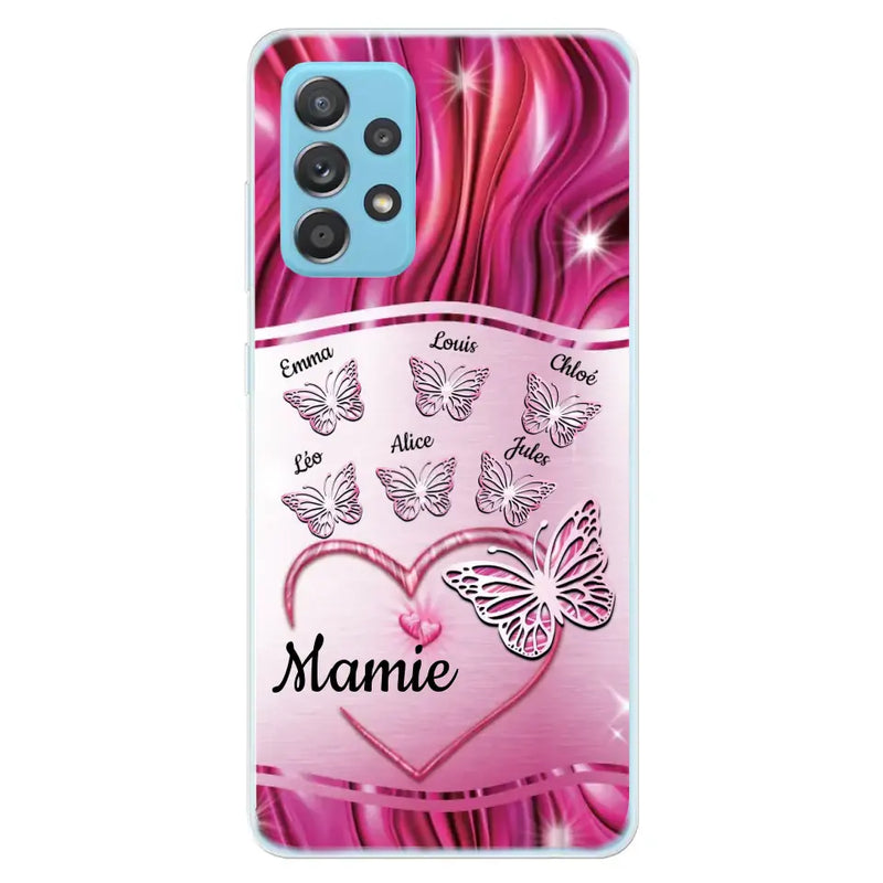 Papillons scintillants - Coque de téléphone personnalisée