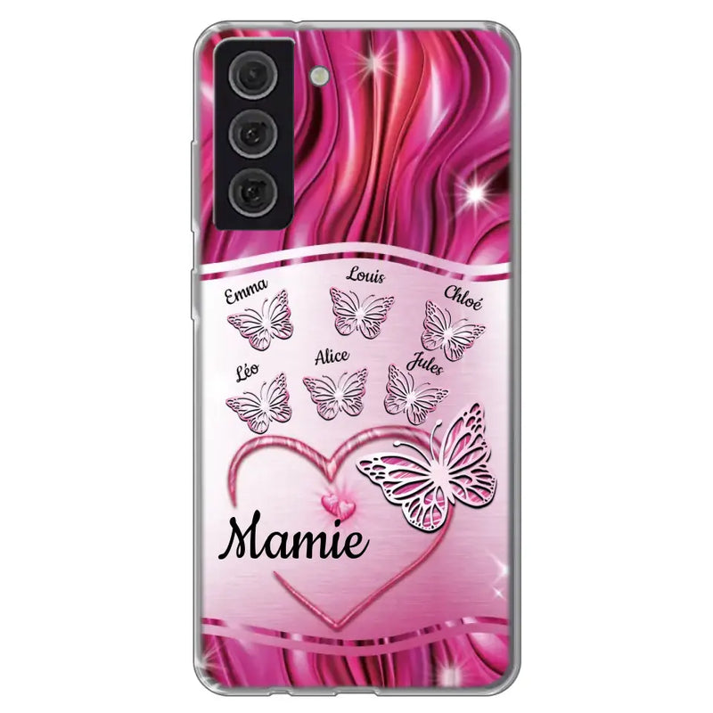 Papillons scintillants - Coque de téléphone personnalisée