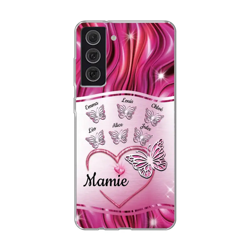 Papillons scintillants - Coque de téléphone personnalisée