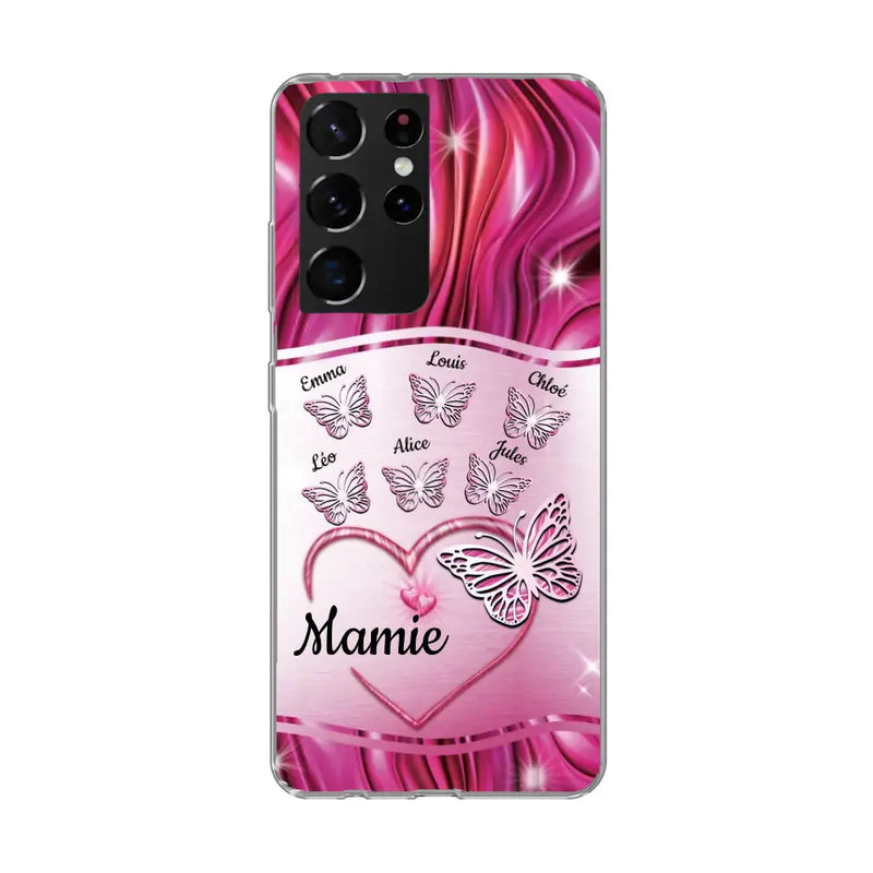 Papillons scintillants - Coque de téléphone personnalisée