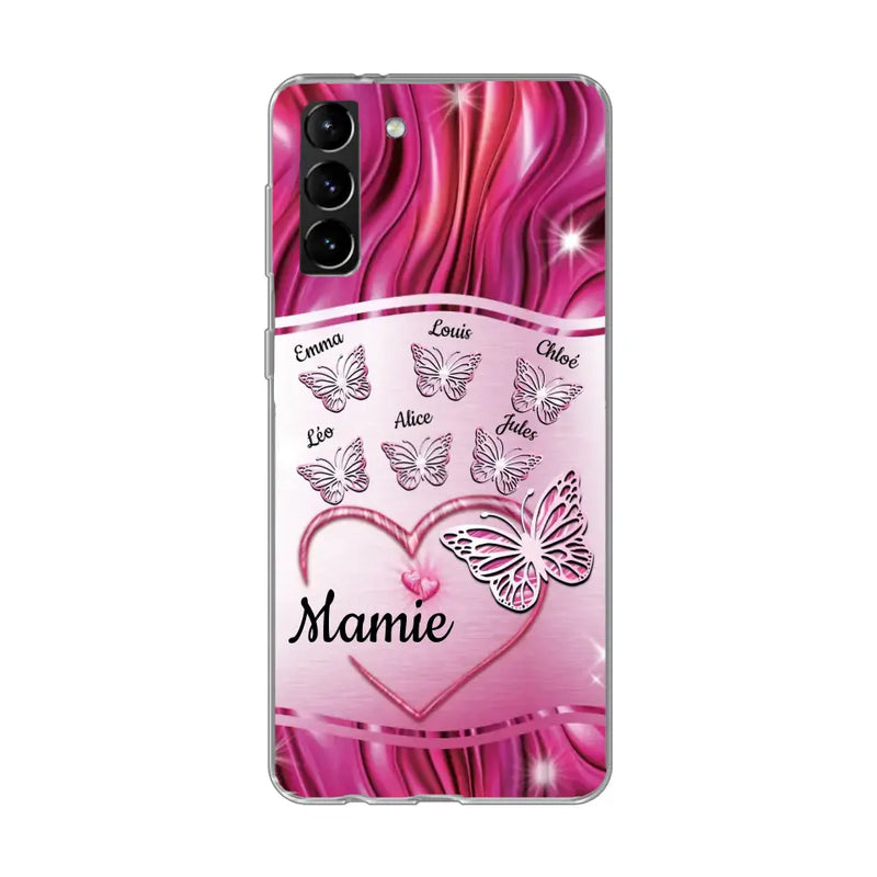 Papillons scintillants - Coque de téléphone personnalisée