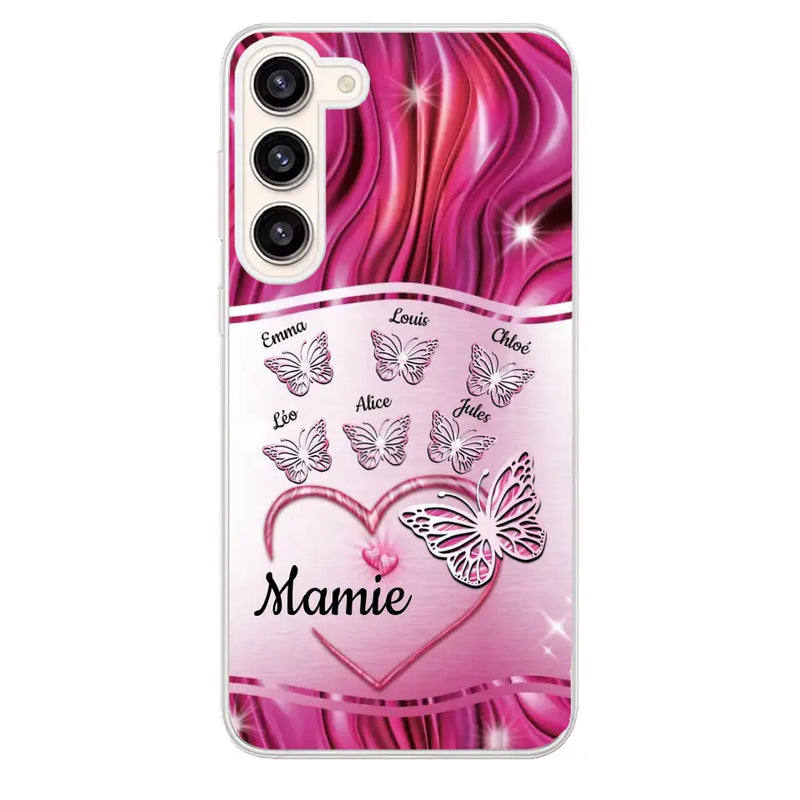 Papillons scintillants - Coque de téléphone personnalisée