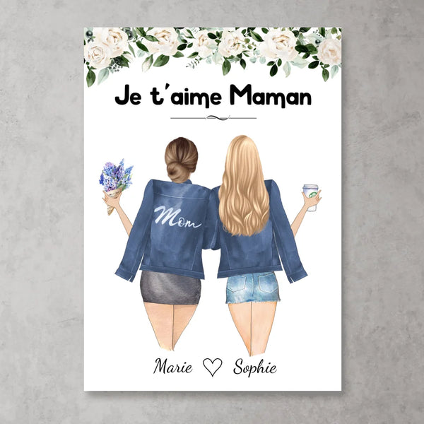 Mère et fille - Poster personnalisé