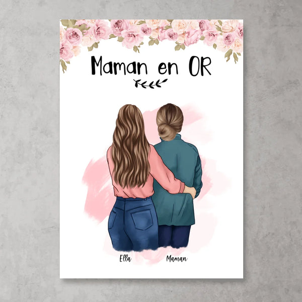 Maman est la meilleure ! - Poster personnalisé