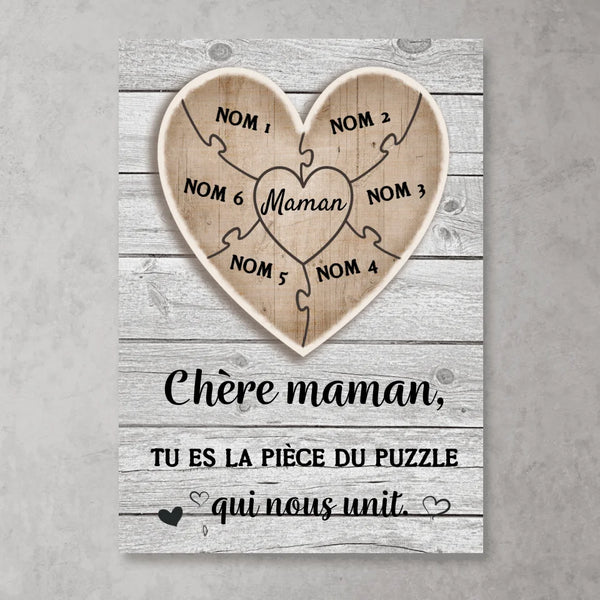 Pièce de puzzle - Poster personnalisé