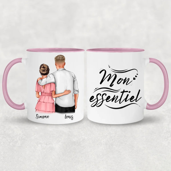 Couple qui s'enlace - Mug personnalisé