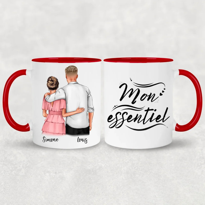 Couple qui s'enlace - Mug personnalisé