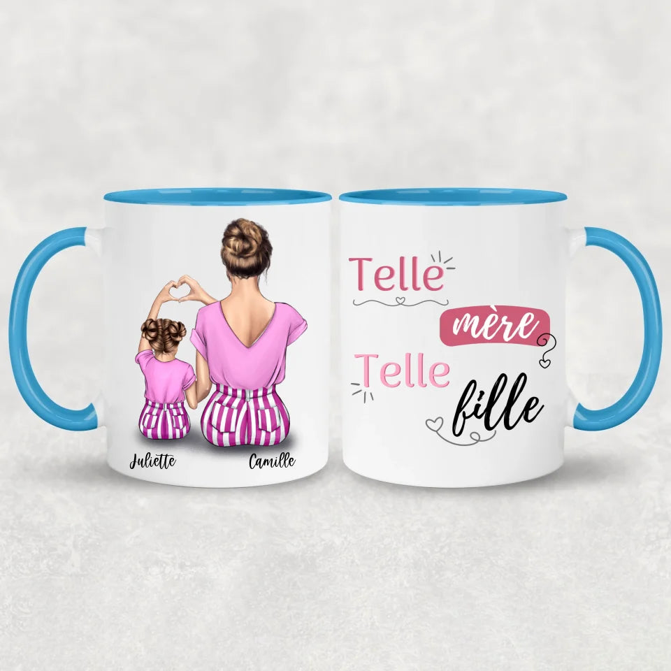 Maman et fille - mug personnalisé