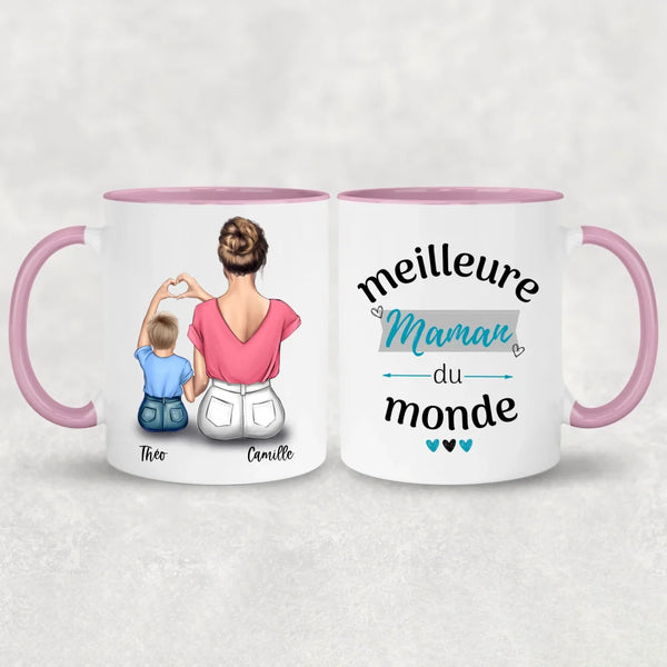 Maman et fils - Mug personnalisé