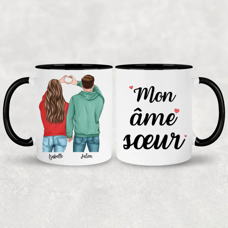 Couple (Cœur) - Mug personnalisé