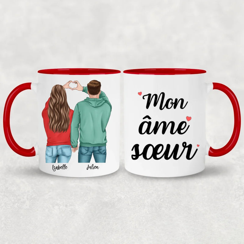 Couple (Cœur) - Mug personnalisé