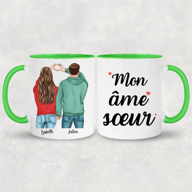 Couple (Cœur) - Mug personnalisé