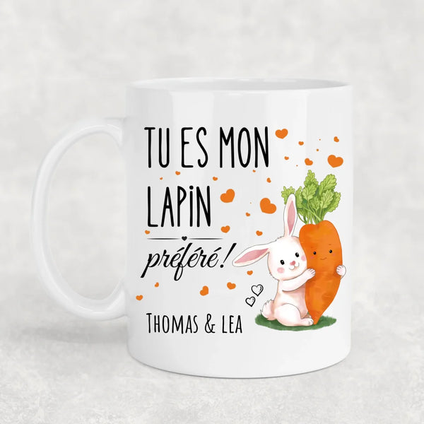 Lapin préféré! - Mug personnalisé