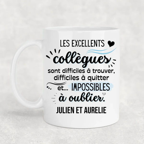 Les excellents collègues - Mug personnalisé