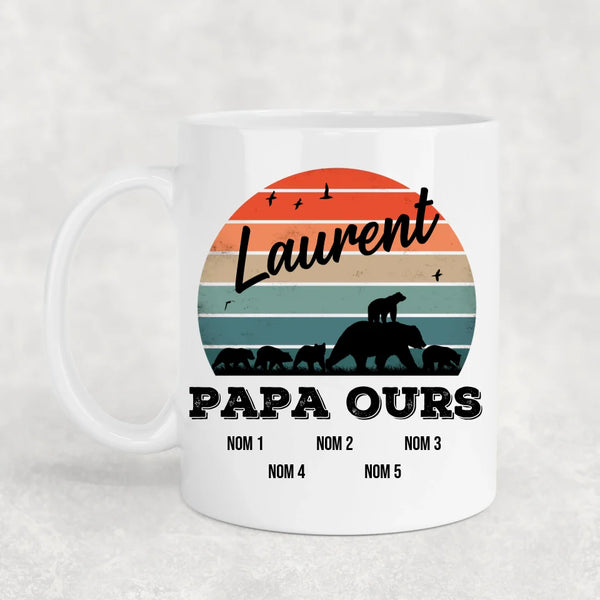 Famille d'ours - Mug personnalisé