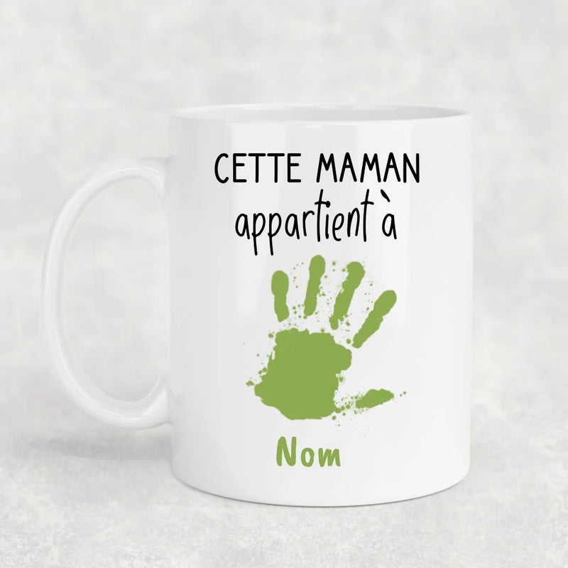 Empreintes de mains - Mug personnalisé