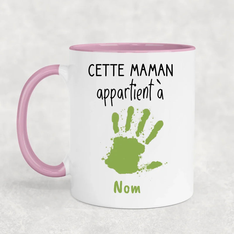 Empreintes de mains - Mug personnalisé