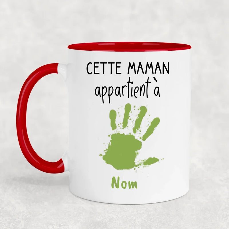 Empreintes de mains - Mug personnalisé